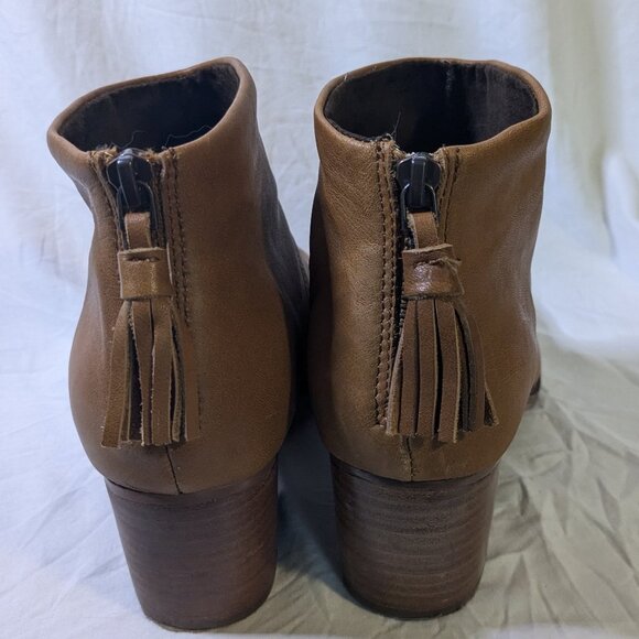 Toms Women's Size 8 Ankle Boots Faux Leather Carpe Diem with Tasseled Zipper - Picture 9 of 12